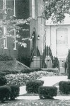 Bridgewater College, Side view of Flory Hall west entrance with the side of the old gymnasium in the background, undated by Bridgewater College