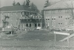 Bridgewater College, Construction of Wardo-Founders' connector (rear view), April 1984 by Bridgewater College