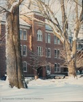 Bridgewater College, Flory Hall east wing front in snow, undated by Bridgewater College