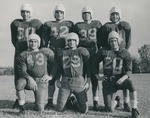 Bridgewater College, Portrait of football players, early 1950s by Bridgewater College