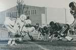 Bridgewater College, The starting line-up at a football game, circa 1966 by Bridgewater College