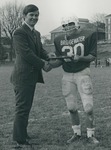 Bridgewater College, Bob Anderson (photographer), Nathan Miller presenting MVP award to Chris Sizemore, 1972 by Bob Anderson