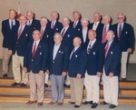 Bridgewater College, Portrait of 1948, 1949 and 1950 football players at the 50th anniversary of BC football post-WWII, Oct 1998 by Bridgewater College