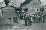 Bridgewater College, Crowd at the Spring Creek marker dedication, 1981 by Bridgewater College