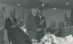 Bridgewater College, Dr. Robert McKinney receiving the Outstanding Service Award on Founder's Day, 1982 by Bridgewater College