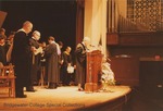 Bridgewater College, Garland F. Miller giving the invocation at Founder's Day, April 1985 by Bridgewater College