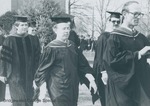 Bridgewater College, Faculty lined up for the Founder's Day processional, 4 April 1986 by Bridgewater College