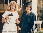 Bridgewater College, Lee Ann Keck and Kathy Gower on Founder's Day, 4 April 1986 by Bridgewater College