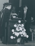 Bridgewater College, Dr. Herman Horn receiving an honorary degree at Founder's Day, 4 April 1986 by Bridgewater College
