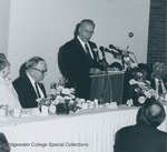 Bridgewater College, R. Douglas Nininger speaking at the Founder's Day Dinner, 4 April 1986 by Bridgewater College