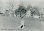 Bridgewater College, An unidentified student swinging a golf club, undated by Bridgewater College