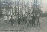 Bridgewater College, Group portrait of the Hillandalers in a field, 1948 by Bridgewater College
