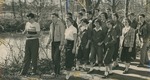 Bridgewater College, Group portrait of Hill-an'-Dalers on a hike, undated by Bridgewater College