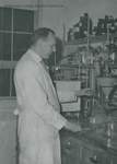 Bridgewater College, Visiting chemist Dr. Horst Jenssen working in the research lab, 1960 by Bridgewater College