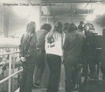 Bridgewater College, Students on a tour in a science facility, probably Interterm 1972