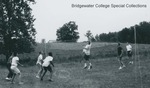 Bridgewater College, Lowell Heisey (photographer), Several students playing volleyball at the NSF Institute, Summer 1966 by Lowell Heisey