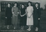 Bridgewater College, Portrait of the Homecoming Court, 1953