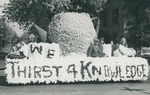 Bridgewater College, Chris Lydle (photographer), The float of the freshmen, Class of 1970, at Homecoming, 1966 by Chris Lydle