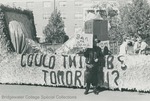 Bridgewater College, Dan Legge (photographer), The senior class anti-nuclear peace float at Homecoming, 1968
