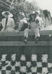 Bridgewater College, Women on a hayride float at Homecoming, 1973