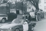 Bridgewater College, Homecoming court representatives in the Homecoming parade, 4 Oct 1980