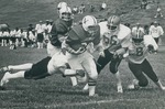 Bridgewater College, Action photo of the Homecoming football game, 1980