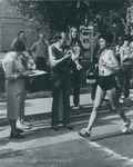 Bridgewater College, A runner finishing the Homecoming 5-K, 1982 by Bridgewater College