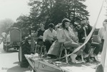 Bridgewater College, Students pretending to watch a 3-D movie on a 1950s themed float, 1983 by Bridgewater College