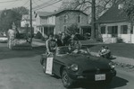 Bridgewater College, 5-K winners and the shoe float in the Homecoming Parade, 1984 by Bridgewater College