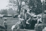 Bridgewater College, Ted Flory on the Alumni Singers float at Homecoming Parade, 1985 by Bridgewater College