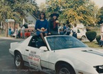 Bridgewater College, Shawn Overstreet and Diane Krahe in the Homecoming parade, 1985 by Bridgewater College