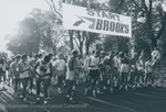 Bridgewater College, Racers at the Homecoming 5-K starting line, 19 Oct 1985 by Bridgewater College
