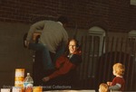 Bridgewater College, Men joking around at their fifth class reunion, 1984 by Bridgewater College