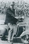 Bridgewater College, Raymond Andes dressed as a French policeman in the Homecoming Parade, 1984