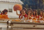 Bridgewater College, Cheerleaders in cowgirl hats in the Homecoming Parade, 1982
