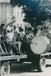 Bridgewater College, Students playing musical instruments on a float at Homecoming, undated by Bridgewater College