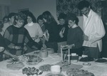 Bridgewater College, Students gathered at a meal for the Interterm Cultural Foods Class, Feb 1986 by Bridgewater College
