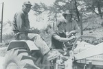 Bridgewater College, Students and a man on a tractor at the Guatemala Interterm, 1977 by Bridgewater College