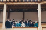 Bridgewater College, Photograph of an Interterm group at the Globe Theatre, Feb 1996 by Bridgewater College