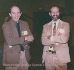 Bridgewater College, Gregg Riddeford (photographer), Photograph of Professors David Cook and Paul Kline, Parents Day, Nov 1988 by Gregg Riddeford