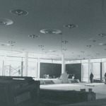 Bridgewater College, Kline Campus Center interior construction, probably 1969 by Bridgewater College