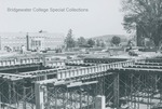 Bridgewater College, Kline Campus Center construction with Bowman Hall in background, 1968 by Bridgewater College