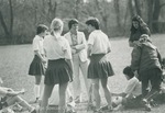 Bridgewater College, Coach Mary Frances Heishman and members of the lacrosse team, undated by Bridgewater College