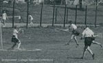 Bridgewater College, Joe Powell (photographer), lacrosse action photograph of Ginny Snuggs, circa 1969 by Joe Powell