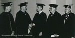Bridgewater College, Photograph of the platform party at Commencement, 1955 by Bridgewater College