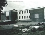 Bridgewater College library construction, circa 1963 by Bridgewater College