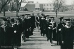 Bridgewater College, Photograph of the academic procession at the dedication of the Alexander Mack Memorial Library, 3 April 1964 by Bridgewater College