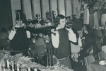 Bridgewater College, Bob Anderson (photographer), Entrance of the boar's head at Madrigal Dinner, undated by Bob Anderson