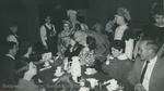 Bridgewater College, Brent Hull and other performers interacting with guests at Madrigal Dinner, 1992 by Bridgewater College