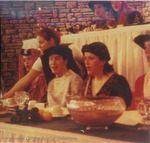 Bridgewater College, David Wyant, Amy Fisher and others at Madrigal Dinner, 1999 by Bridgewater College